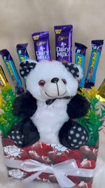 Load image into Gallery viewer, Premium Chocolate & Teddy Gift Hamper – Assorted Chocolates | Perfect for Gifting 🎁