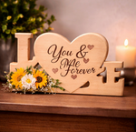 Load image into Gallery viewer, Custom Engraved Wooden Love Plaque with Photo & Message