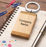 Load image into Gallery viewer, Carry Your Brand Everywhere – Custom Wooden Logo Keychain