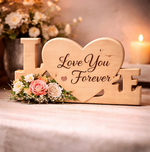 Load image into Gallery viewer, Custom Engraved Wooden Love Plaque with Photo & Message