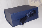 Load image into Gallery viewer, Premium Blue Gift Hamper Box | Elegant Magnetic Closure Gift Box for Luxury Packaging