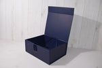 Load image into Gallery viewer, Premium Blue Gift Hamper Box | Elegant Magnetic Closure Gift Box for Luxury Packaging