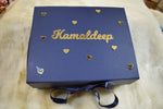 Load image into Gallery viewer, Premium Blue Gift Hamper Box | Elegant Magnetic Closure Gift Box for Luxury Packaging