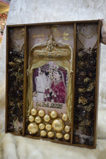 Load image into Gallery viewer, Wedding Varmala & Kaleera Preservation Frame | Personalized Resin Memory Plaque for Bridal Keepsake