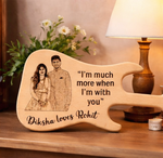 Load image into Gallery viewer, Custom Engraved Wooden Gitar for Anniversery/ Birthday with Photo & Message