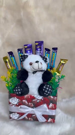 Load image into Gallery viewer, Premium Chocolate &amp; Teddy Gift Hamper – Assorted Chocolates | Perfect for Gifting 🎁
