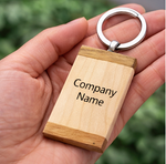 Load image into Gallery viewer, Carry Your Brand Everywhere – Custom Wooden Logo Keychain