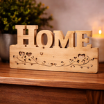 Load image into Gallery viewer, Custom Engraved Wooden Home Plaque with Photo &amp; Message