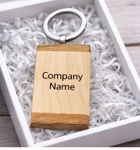 Carry Your Brand Everywhere – Custom Wooden Logo Keychain
