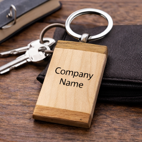 Carry Your Brand Everywhere – Custom Wooden Logo Keychain