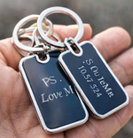 Load image into Gallery viewer, Forever Engraved – Customized Metal Keychain with Name &amp; Message