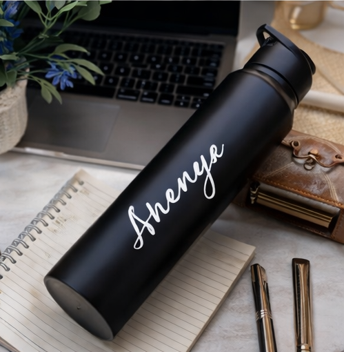 Personalized Stainless Steel Water Bottle – Custom Name Engraved