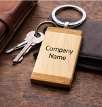 Load image into Gallery viewer, Carry Your Brand Everywhere – Custom Wooden Logo Keychain