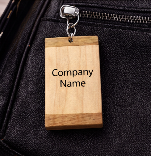 Carry Your Brand Everywhere – Custom Wooden Logo Keychain