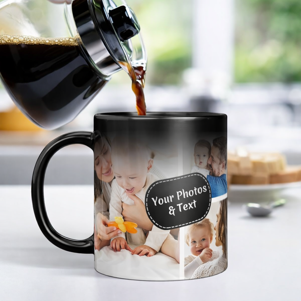 Personalized Photo Magic Mug – Custom Name & Picture Printed Coffee Cup
