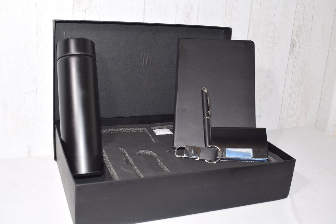 Premium Gift Set with Diary, Pen, Keychain, card Holder & Insulated Bottle | Corporate & Personalized Gift Combo