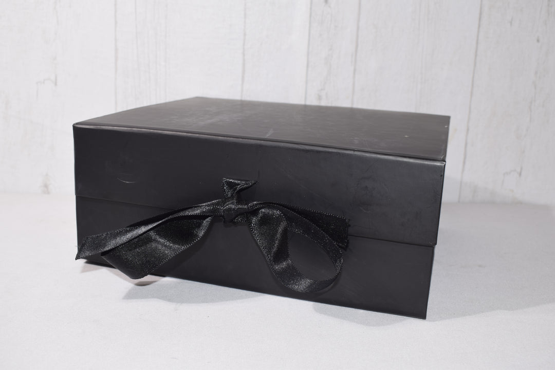 Premium Black Gift Hamper Box | Elegant Magnetic Closure Gift Box for Luxury Packaging