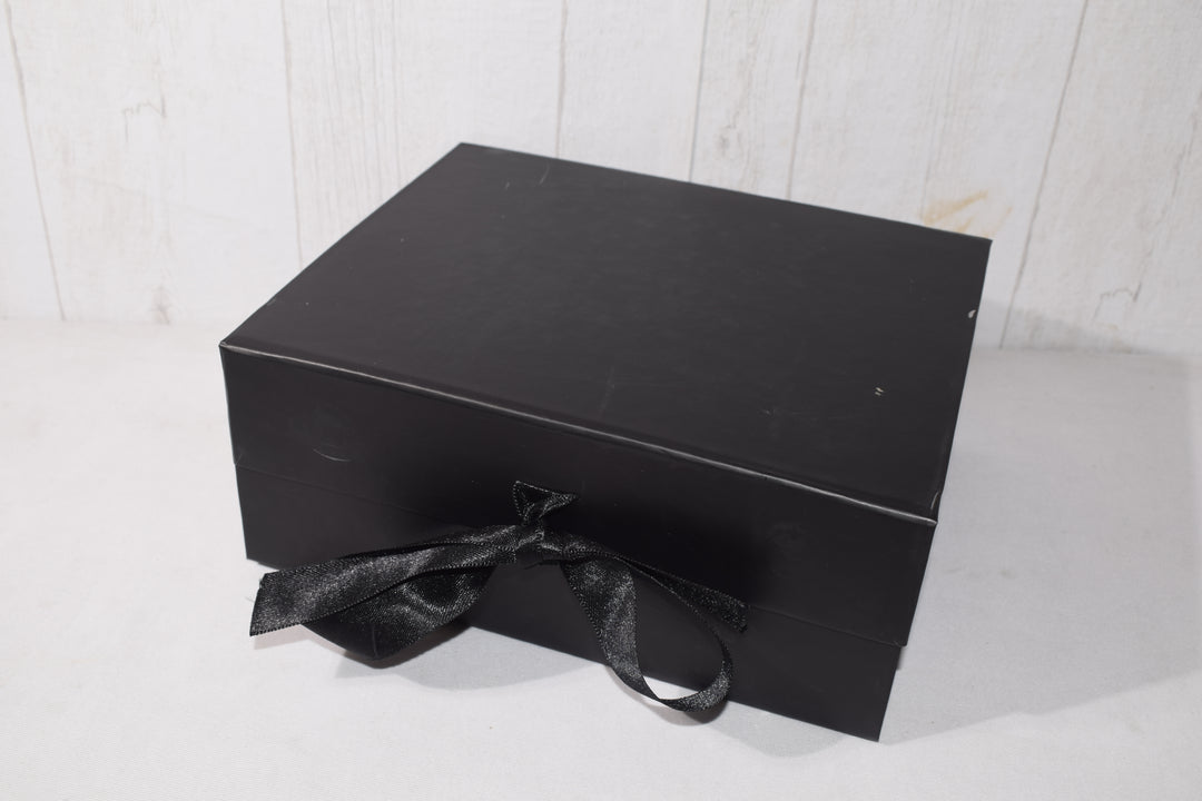 Premium Black Gift Hamper Box | Elegant Magnetic Closure Gift Box for Luxury Packaging