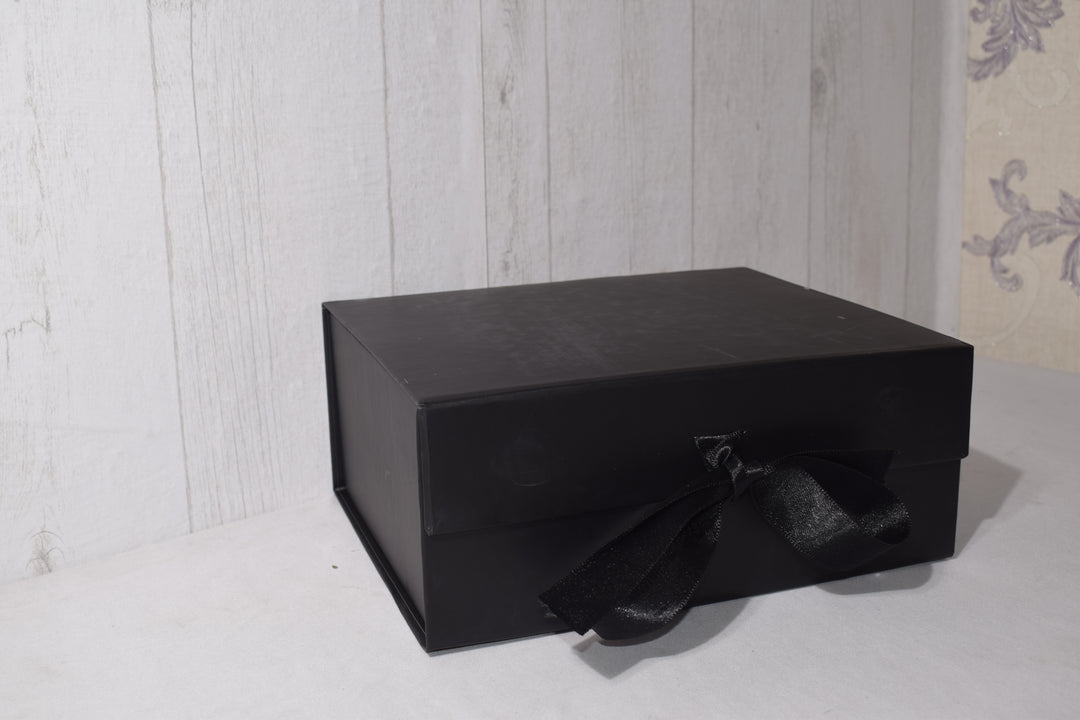 Premium Black Gift Hamper Box | Elegant Magnetic Closure Gift Box for Luxury Packaging