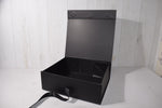 Load image into Gallery viewer, Premium Black Gift Hamper Box | Elegant Magnetic Closure Gift Box for Luxury Packaging