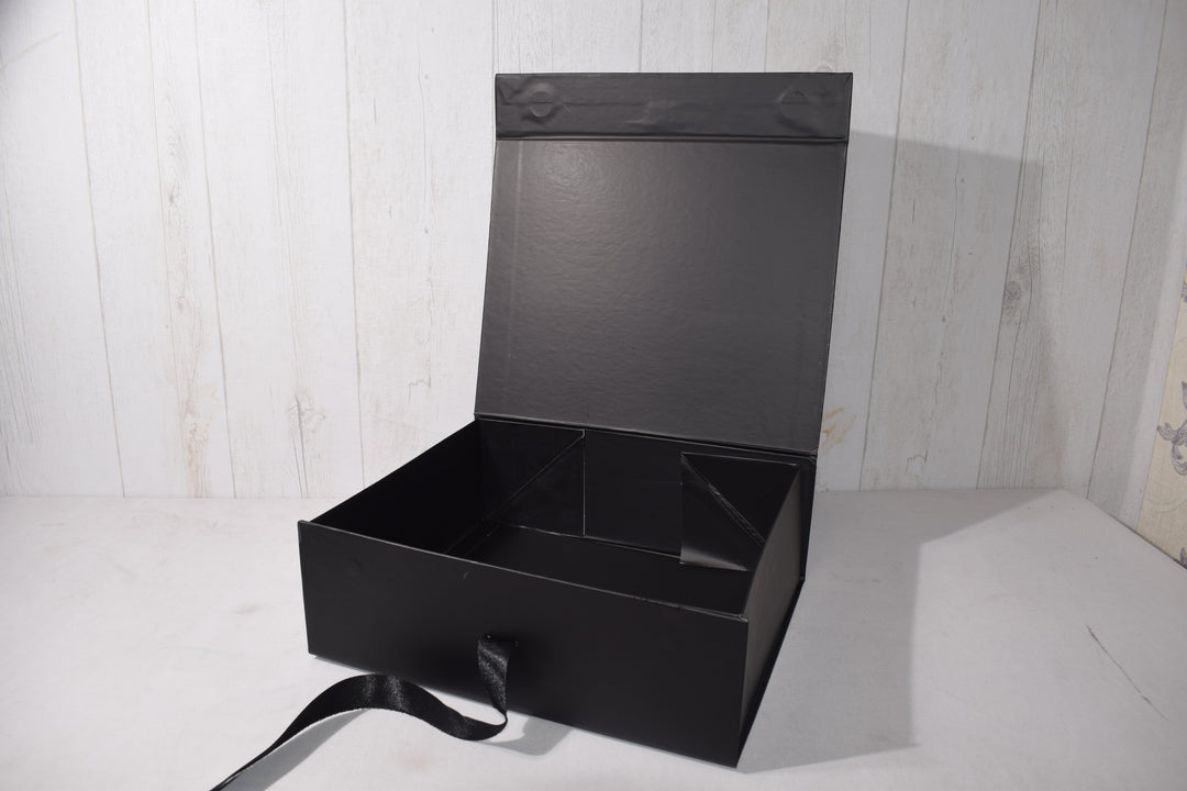 Premium Black Gift Hamper Box | Elegant Magnetic Closure Gift Box for Luxury Packaging