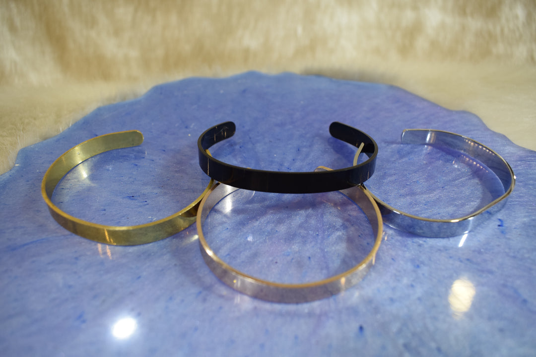 Men’s Premium Metal Bangle with Gold Finish | Custom Engraved Name Bracelet for Men