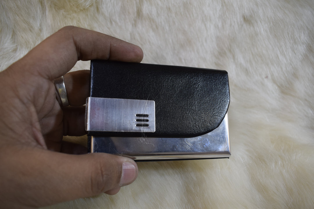 Premium Metal Card Holder with Personalized Name Engraving | Slim & Stylish Wallet for Men