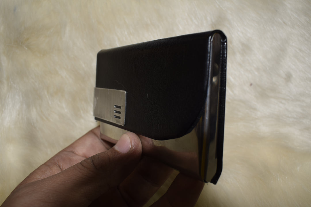 Premium Metal Card Holder with Personalized Name Engraving | Slim & Stylish Wallet for Men