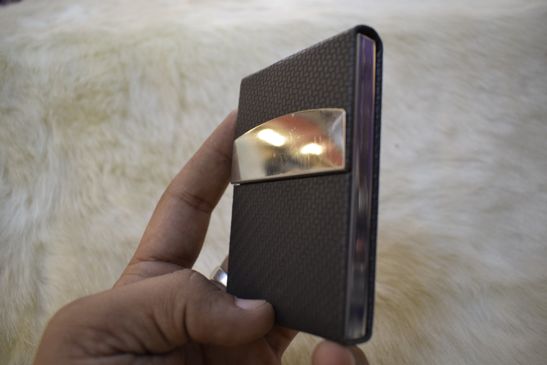 Premium Metal Card Holder with Personalized Name Engraving | Slim & Stylish Wallet for Men