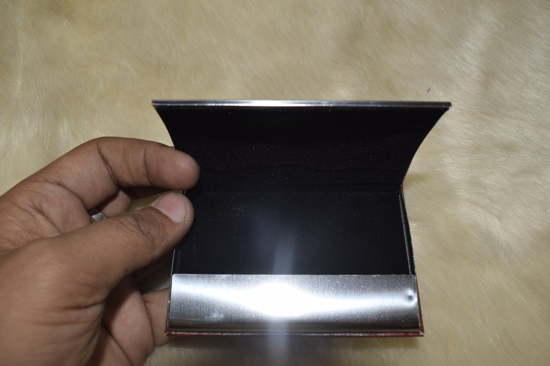 Premium Metal Card Holder with Personalized Name Engraving | Slim & Stylish Wallet for Men