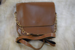 Load image into Gallery viewer, Premium Leather Sling Bag for Women | Stylish Crossbody Shoulder Bag with Chain Strap