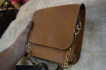 Load image into Gallery viewer, Premium Leather Sling Bag for Women | Stylish Crossbody Shoulder Bag with Chain Strap