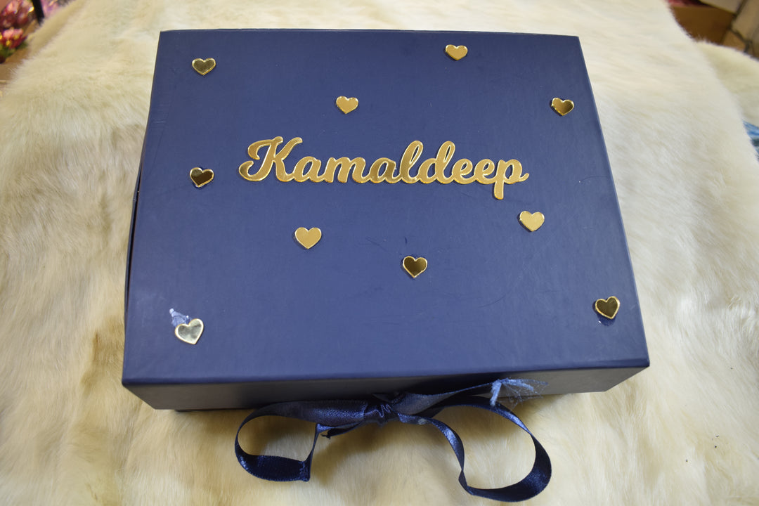 Premium Blue Gift Hamper Box | Elegant Magnetic Closure Gift Box for Luxury Packaging