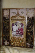 Load image into Gallery viewer, Wedding Varmala &amp; Kaleera Preservation Frame | Personalized Resin Memory Plaque for Bridal Keepsake