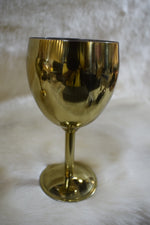 Load image into Gallery viewer, Premium Metal Wine Glass Set | Elegant Gold Finish Goblets for Parties, Gifting &amp; Home Décor