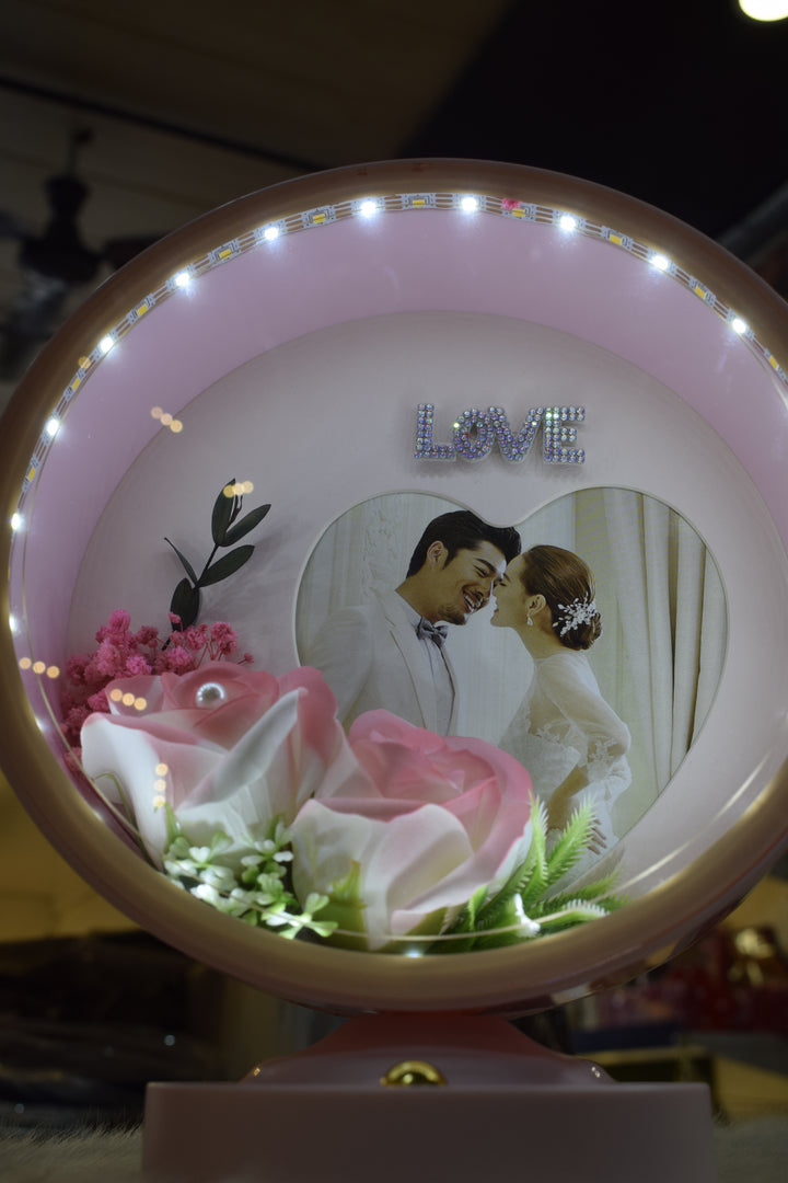 Magical LED Mirror Photo Frame | Personalized Photo Light Frame Gift