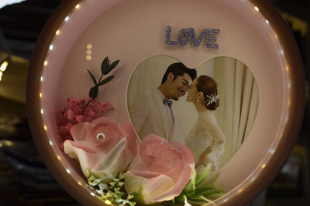 Magical LED Mirror Photo Frame | Personalized Photo Light Frame Gift