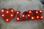 Load image into Gallery viewer, LED Love Letter Showpiece | Romantic Heart Light Decor for Couples