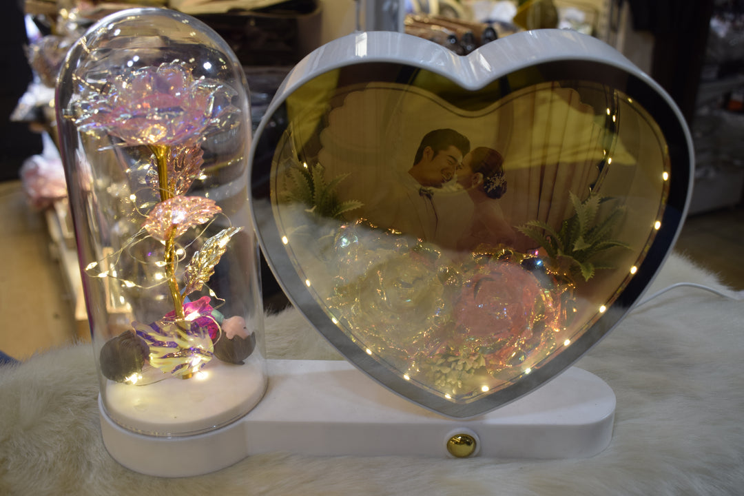 Magical LED Mirror Photo Frame | Personalized Photo Light Frame Gift
