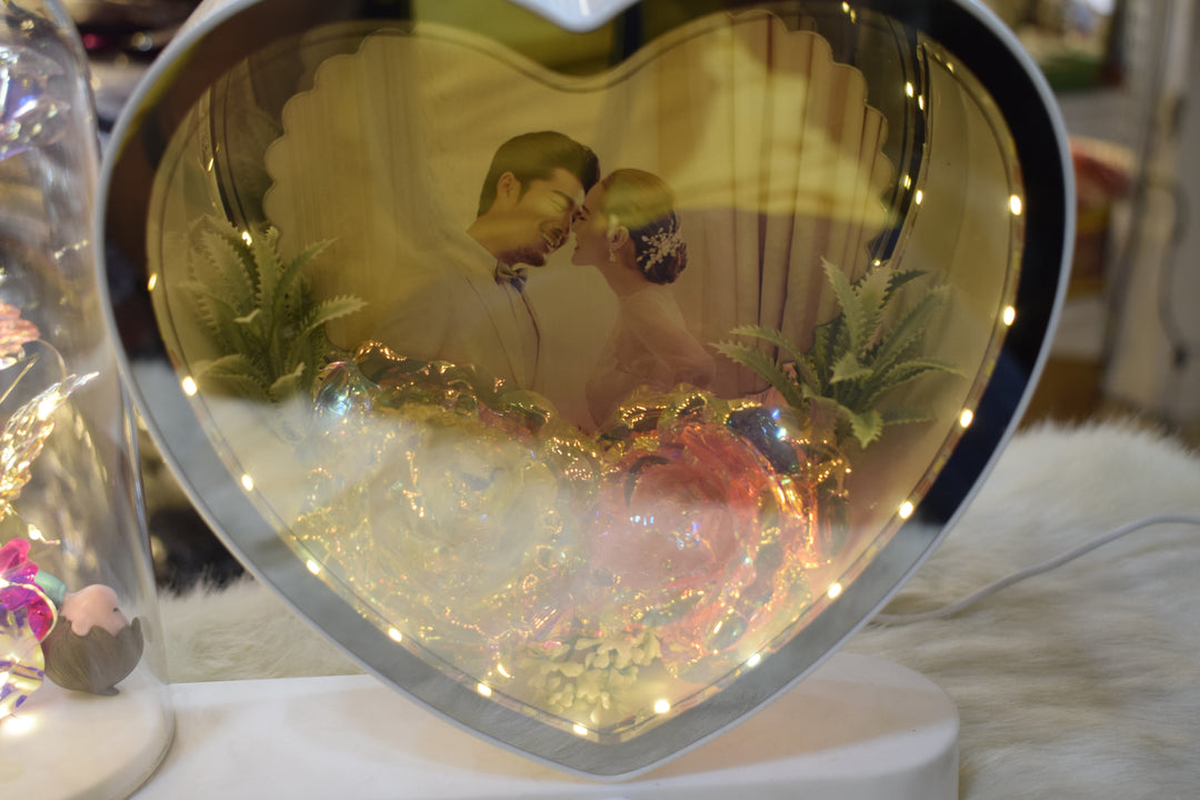 Magical LED Mirror Photo Frame | Personalized Photo Light Frame Gift