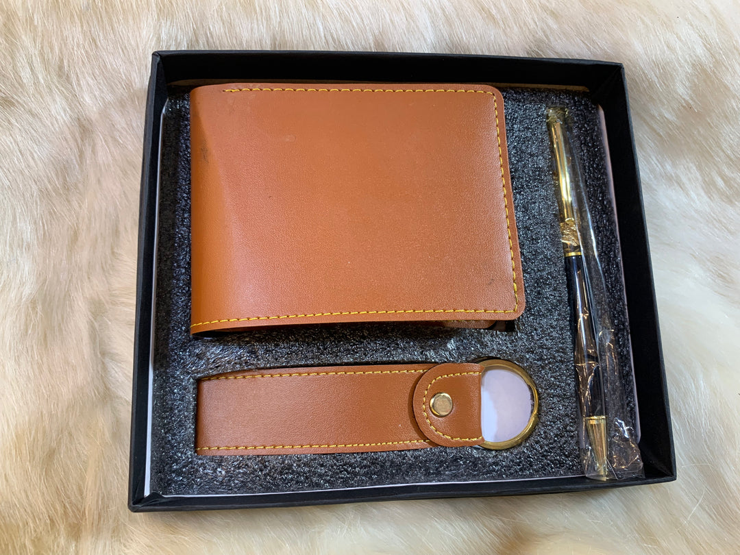 Premium Gift Set with Pen, Keychain & wallet | Corporate & Personalized Gift Combo
