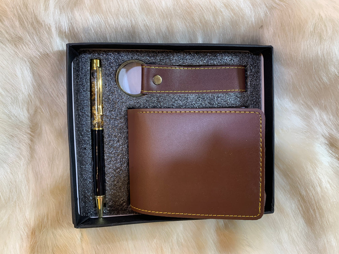 Premium Gift Set with Pen, Keychain & wallet | Corporate & Personalized Gift Combo