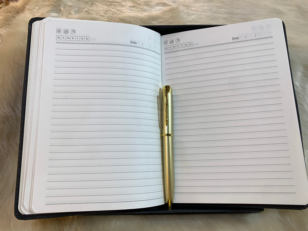Premium Leather Diary Notebook | Elegant Personal & Corporate Gift Journal