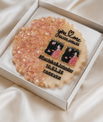 Load image into Gallery viewer, 25th Anniversary Floral Resin Photo Plaque – Personalized Silver Jubilee Gift